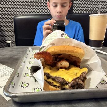 BurgerFi - The Bacon Cheese Burger. - Burgers Near Me - Dania Beach, Florida