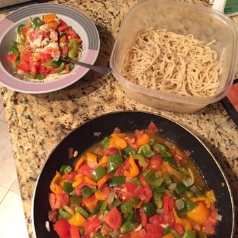 Joy Fruit - $2 veggie pasta meal thanks to Joy Fruit Grocery. $1 for the bag of peppers and $1 for the bag of tomatoes. - Grocery Near Me - Jamaica, New York
