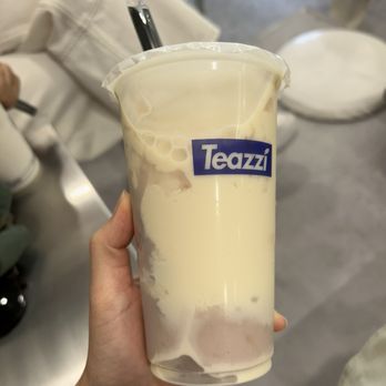 Teazzi Tea Shop - Boston - Taro Latte(16Oz) - Bubble Tea Near Me - Boston, Massachusetts