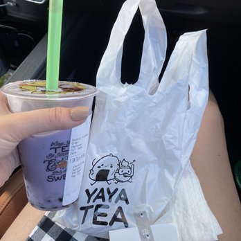 Yaya Tea - Cute bag and Taro Milk Tea with tapioca - Bubble Tea Near Me - Durham, North Carolina Yaya Tea - Cute bag and Taro Milk Tea with tapioca - Bubble Tea Near Me - Durham, North Carolina