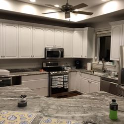 Kelson Customs - This is what we can do with 20 year old cabinets that have been under water from hurricane Ivan.