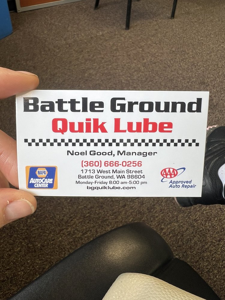 BATTLE GROUND QUIK LUBE Updated August 2024 20 Reviews 1713 W