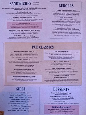 Menu photo 1 No. 2 Baker St. Stirling, STG Menu photo 1 No. 2 Baker St. Stirling, STG