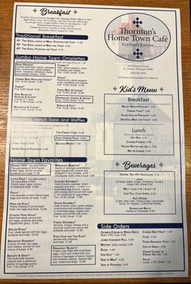 Menu photo 2 Thornton's Home Town Cafe Saint Joseph, MI Menu photo 2 Thornton's Home Town Cafe Saint Joseph, MI
