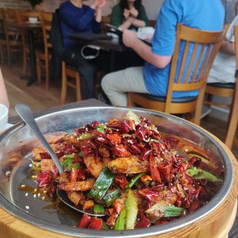 Sichuan House - Fragrant prawns with chili - Szechuan Near Me - London, XGL