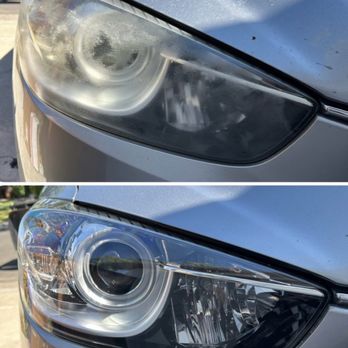 Av Headlight Restoration - Before and after - Auto Detailing Near Me Av Headlight Restoration - Before and after - Auto Detailing Near Me