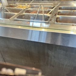 Chipotle Mexican Grill - Counter food droppings.