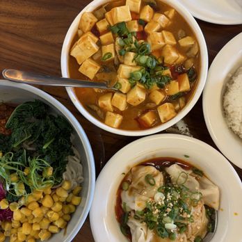 Seven Grams - Mapo tofu, Spicy Pork Paste Over Noodles, Wonton With Chili Sauce 6pcs - Chinese Near Me - Tustin, California Seven Grams - Mapo tofu, Spicy Pork Paste Over Noodles, Wonton With Chili Sauce 6pcs - Chinese Near Me - Tustin, California