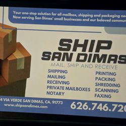 Ship San Dimas - I received an announcement in the mail from Ship San Dimas