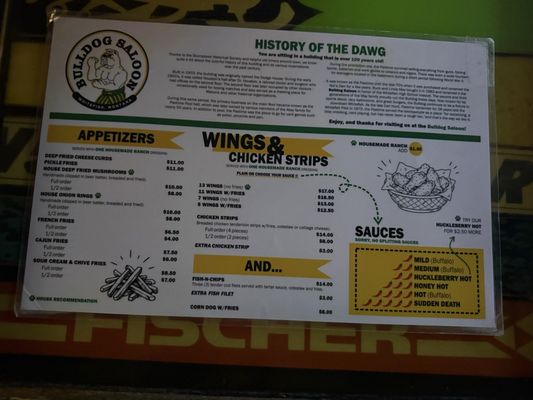 Menu photo 2 Bulldog Saloon Whitefish, MT Menu photo 2 Bulldog Saloon Whitefish, MT