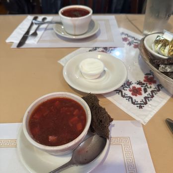 Veselka - Borsh, national soup. - Ukrainian Near Me - New York, New York Veselka - Borsh, national soup. - Ukrainian Near Me - New York, New York