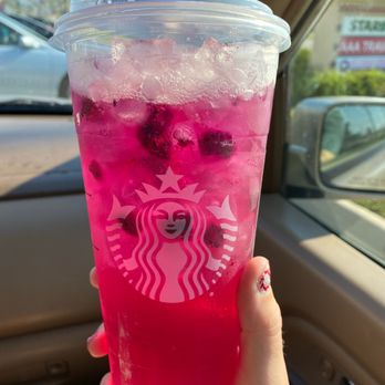 Starbucks - Mango Dragonfruit Refresher - Coffee & Tea Near Me - Topeka, Kansas Starbucks - Mango Dragonfruit Refresher - Coffee & Tea Near Me - Topeka, Kansas