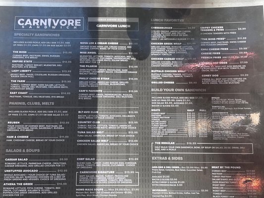 Menu photo 4 Carnivore Sandwich San Diego, CA Menu photo 4 Carnivore Sandwich San Diego, CA