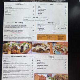 Menu front Menu front