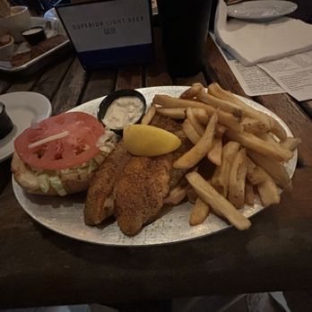 Red's Ice House - The Great Grouper Sandwich with fries - Seafood Near Me - Mount Pleasant, South Carolina Red's Ice House - The Great Grouper Sandwich with fries - Seafood Near Me - Mount Pleasant, South Carolina