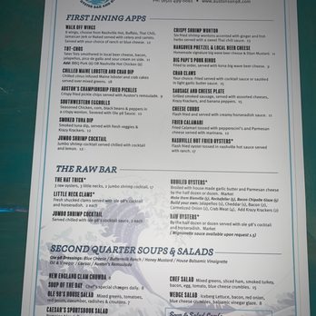 Austons on 98 - Menu front - Seafood Near Me - Miramar Beach, Florida Austons on 98 - Menu front - Seafood Near Me - Miramar Beach, Florida