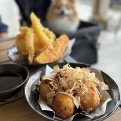 MJ Menlo Park - Takoyaki ($6.99) + 10 pc Tempura App ($7.99)