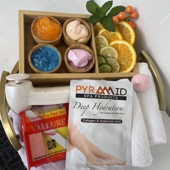 Trendy Nails & Lash - Pedicure with specialized foot file machine , collagen stocks - Eyelash Service Near Me - Denver, Colorado