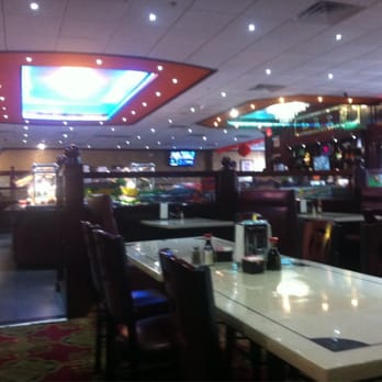 China Hibachi Buffet - Recessed chandeliers in a traditional red Chinese dining area. - Chinese Near Me - Lufkin, Texas China Hibachi Buffet - Recessed chandeliers in a traditional red Chinese dining area. - Chinese Near Me - Lufkin, Texas