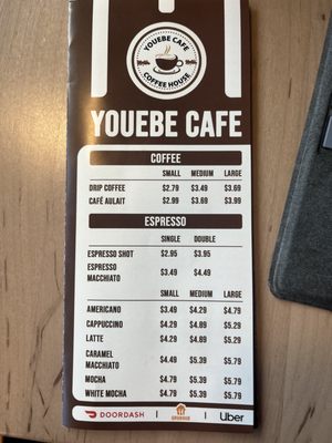 Menu photo 1 Youebe Cafe Washington, DC, DC