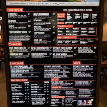 The Stand - American Classics Redefined - Menu - New American Near Me - North Hollywood, California