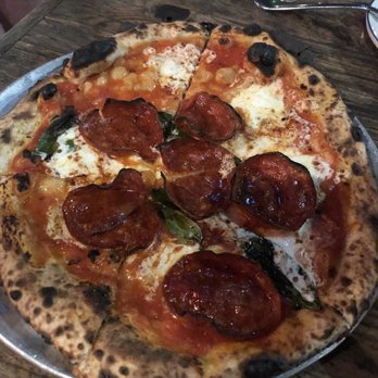 Roberta's - Bee sting pizza.... too spicy for me which is surprising - Pizza Near Me - Culver City, California