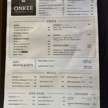 Onkee Korean Grill House - Menu - Korean Near Me - Honolulu, Hawaii Onkee Korean Grill House - Menu - Korean Near Me - Honolulu, Hawaii