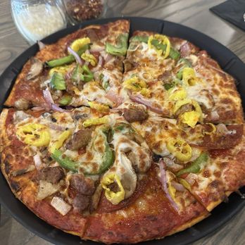 Parlour Pizza - Supreme on thin crust! - Pizza Near Me - Lexington, Kentucky Parlour Pizza - Supreme on thin crust! - Pizza Near Me - Lexington, Kentucky