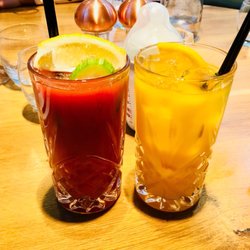 The Orangery Restaurant & Cocktail Lounge - Bloody Mary-Lou (bourbon) and OJ...