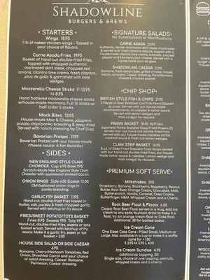 Menu photo 3 Shadowline Burgers and Brew Sequim, WA Menu photo 3 Shadowline Burgers and Brew Sequim, WA