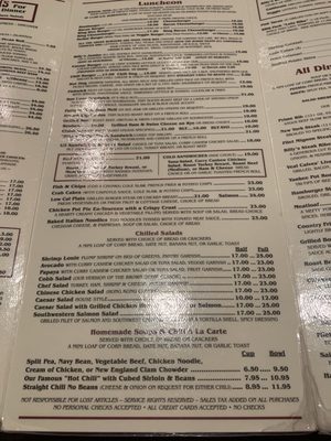 Menu photo 3 Billy Reeds Palm Springs, CA