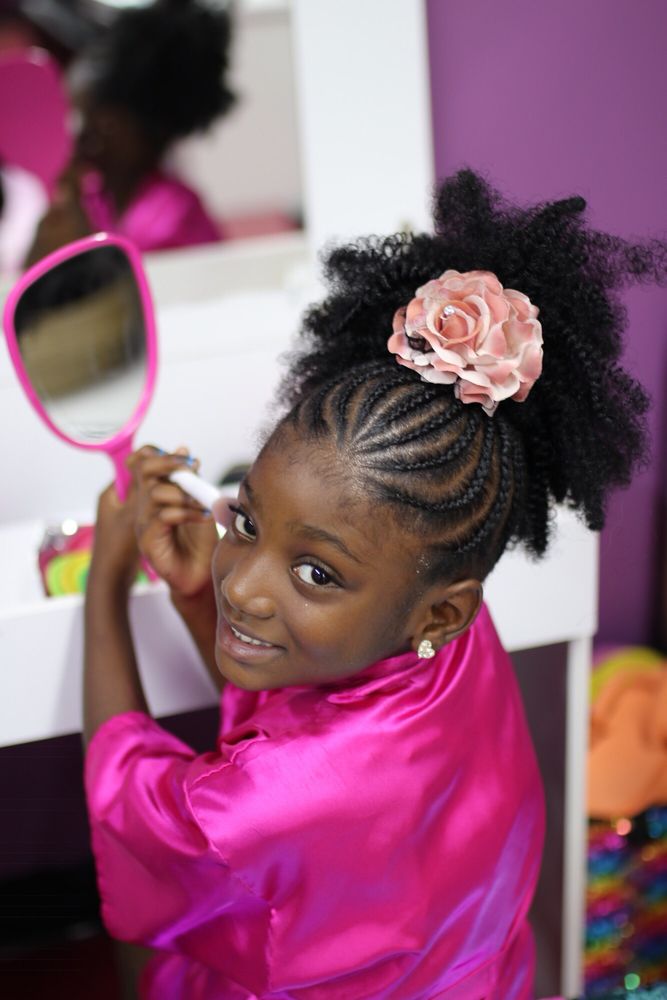 Kids Braids Up Into A Ponytail Yelp