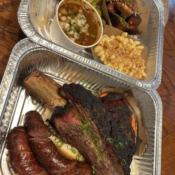 Grasslands BBQ - Pork belly burnt ends, Mac n cheese, brisket birria beans, beef rib, smoked sausages and beef cheeks! Delicious as always! - Barbeque Near Me - Hood River, Oregon Grasslands BBQ - Pork belly burnt ends, Mac n cheese, brisket birria beans, beef rib, smoked sausages and beef cheeks! Delicious as always! - Barbeque Near Me - Hood River, Oregon