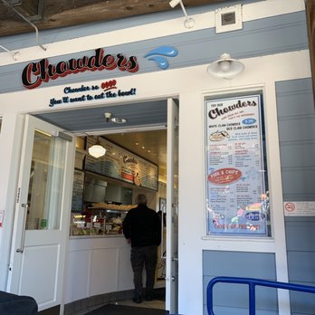 Chowders - Menu and cashier area - Seafood Near Me - San Francisco, California Chowders - Menu and cashier area - Seafood Near Me - San Francisco, California