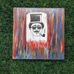 House of Smoke - House of Smoke logo, "Bernard" by local artist MK Gross.  Super cool!