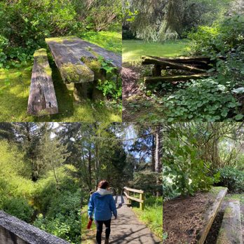 Fogarty Creek State Park - Picnic tables and bridges crossing the Fogarty creek - Parks Near Me - Depoe Bay, Oregon Fogarty Creek State Park - Picnic tables and bridges crossing the Fogarty creek - Parks Near Me - Depoe Bay, Oregon