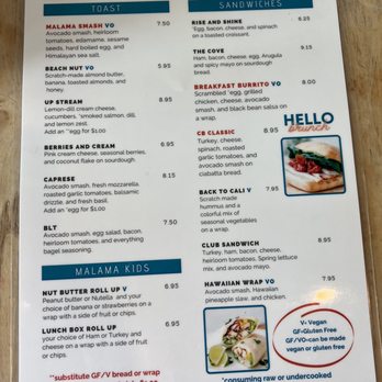 Mālama Cafe - Menu - Juice Bars & Smoothies Near Me - Carolina Beach, North Carolina