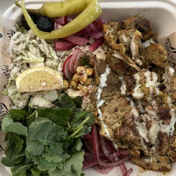 Dune - Hummus and grilled chicken plate - Falafel Near Me - Los Angeles, California Dune - Hummus and grilled chicken plate - Falafel Near Me - Los Angeles, California