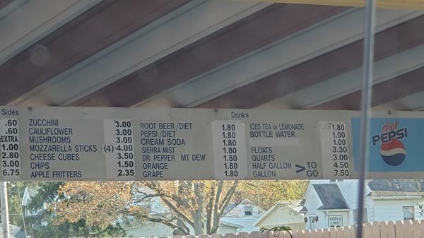 Menu photo 2 Carlson's Drive In Michigan City, IN