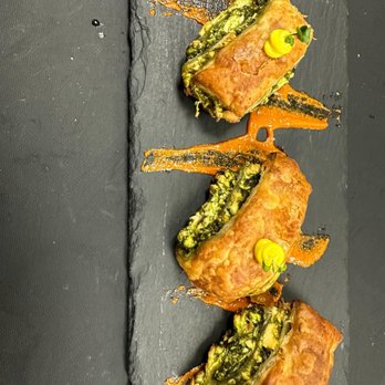 Shosha - Palak Paneer Pinwheel - Indian Near Me - Sunnyvale, California Shosha - Palak Paneer Pinwheel - Indian Near Me - Sunnyvale, California