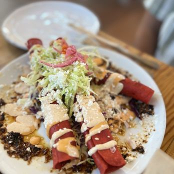 Casa Gabriela - Lobster & Black Bean Chipotle Flautas - Mexican Near Me - La Mesa, California Casa Gabriela - Lobster & Black Bean Chipotle Flautas - Mexican Near Me - La Mesa, California