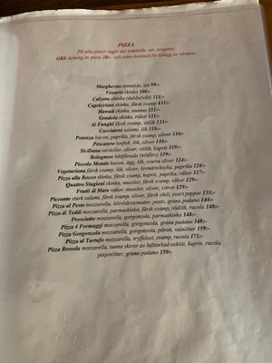 Menu photo 2 Piccolo Mondo Malmö, M