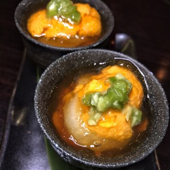 Kinjiro - Uni, scallop and blue crab with yuzu jelly - Izakaya Near Me - Los Angeles, California Kinjiro - Uni, scallop and blue crab with yuzu jelly - Izakaya Near Me - Los Angeles, California