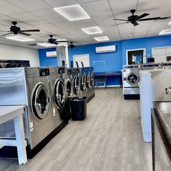 Suds & Duds Laundromat - New floors and machines at Suds and Duds.