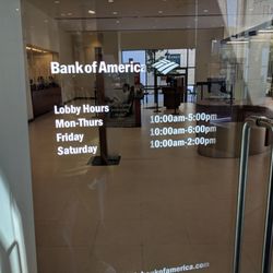 Bank of America Financial Center - Hours