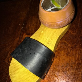 Cafe La Trova - La Chancleta- yaguara ouro cachaça, ginger-honey syrup, lime juice - Cocktail Bars Near Me - Miami, Florida