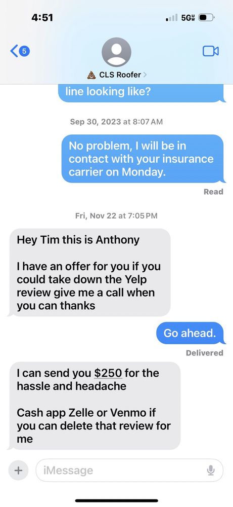 Slide of CLS Roofing