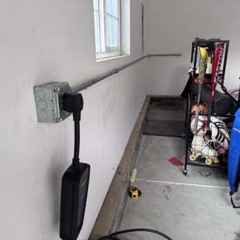 David Electrical - Installation of a 14-50 outlet (240 volts, 50 amps) for the purpose of charging an electric vehicle. - Electricians Near Me David Electrical - Installation of a 14-50 outlet (240 volts, 50 amps) for the purpose of charging an electric vehicle. - Electricians Near Me