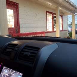 a view from inside a car