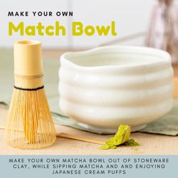 Slip Studio - Make your own matcha bowl using the coiling method and learn the basics pottery and matcha making! Only at Slip Studio in White Plains NY
